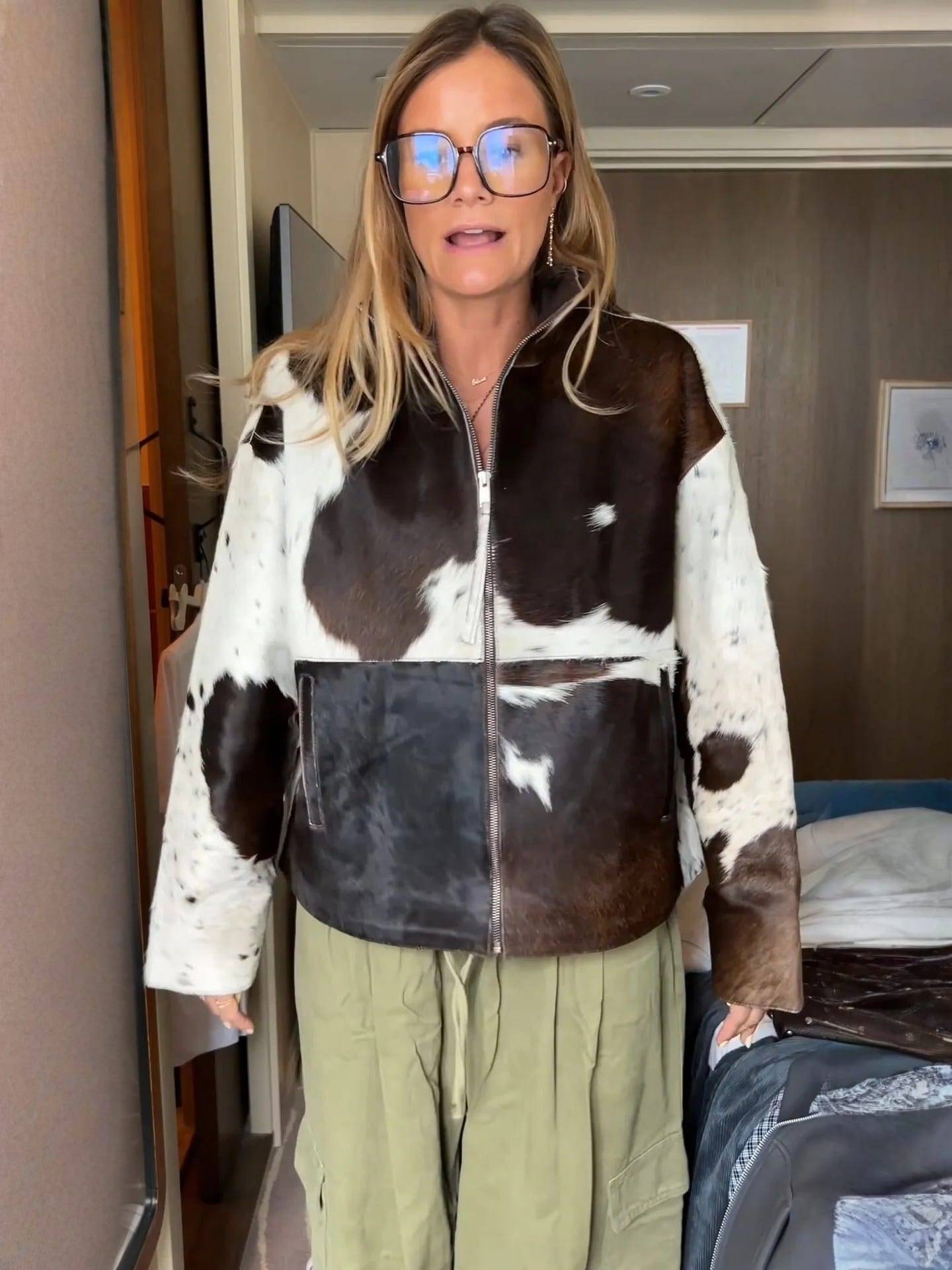 NOE | Veste droite à motifs raffinés