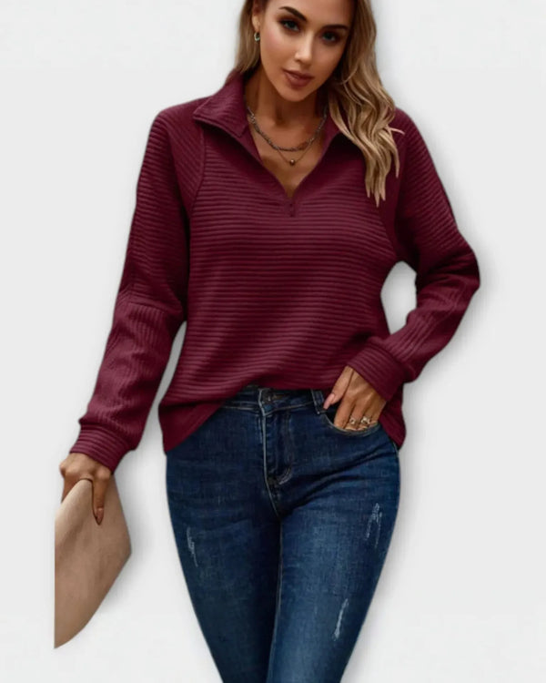 MIRÉA | Pull à demi-fermeture éclair