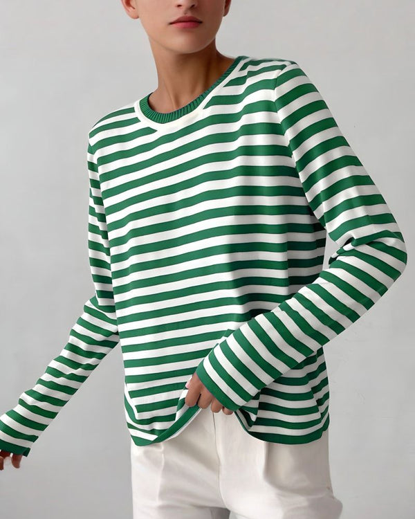 GRACE | Chemise Rayée Élégante & Ultra Douce