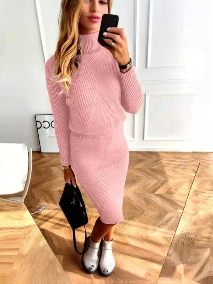 RENEE | Robe Pull Tricotée avec Confort Douillet Femme