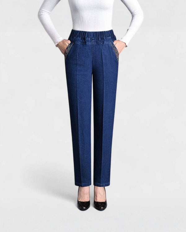 ÉLIANE | Jean Élégant à Taille Élastique