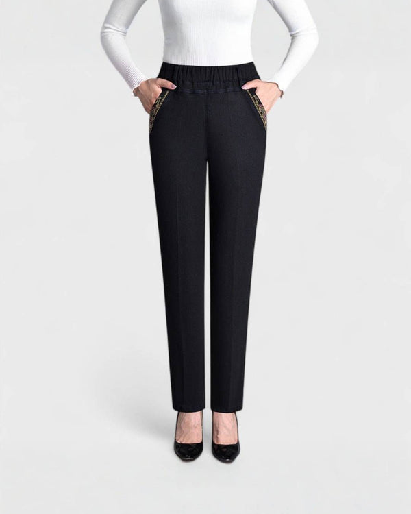 ÉLIANE | Jean Élégant à Taille Élastique