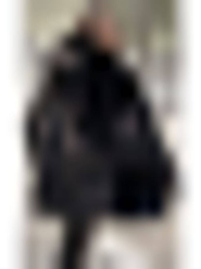 MALIA | Doudoune oversize patchwork à capuche