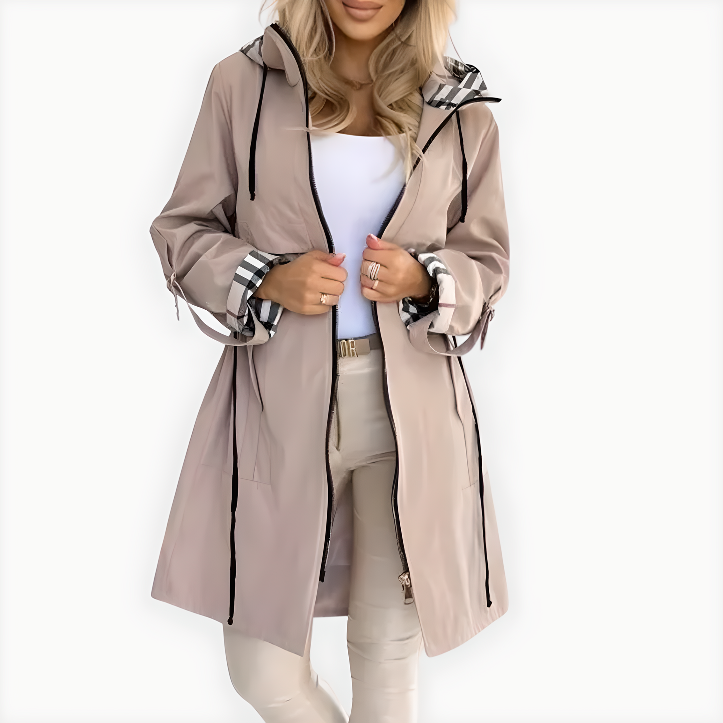 Manteau Femme AURELIE avec Capuche et Fermeture Zippée