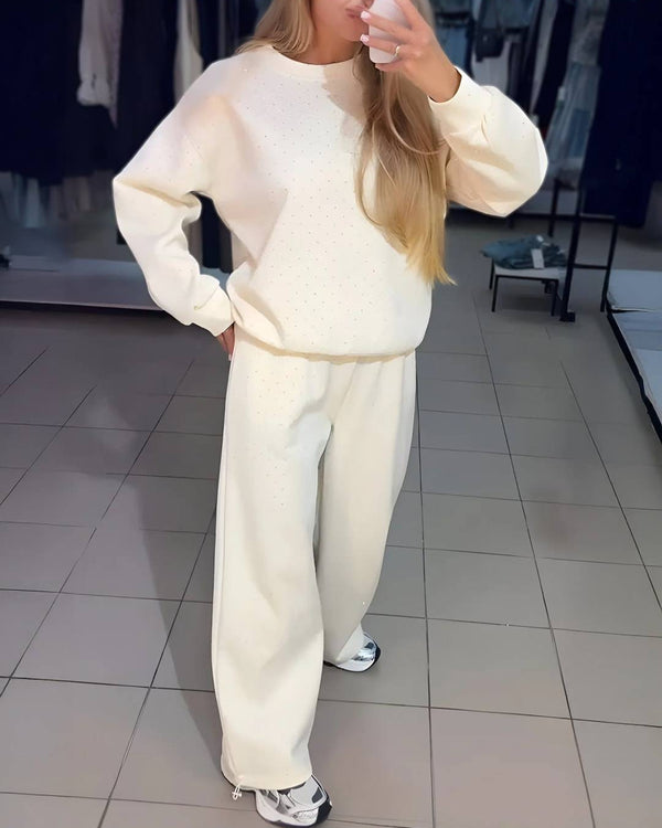 CLAIRE - Ensemble chic diamanté pour un confort et style au quotidien